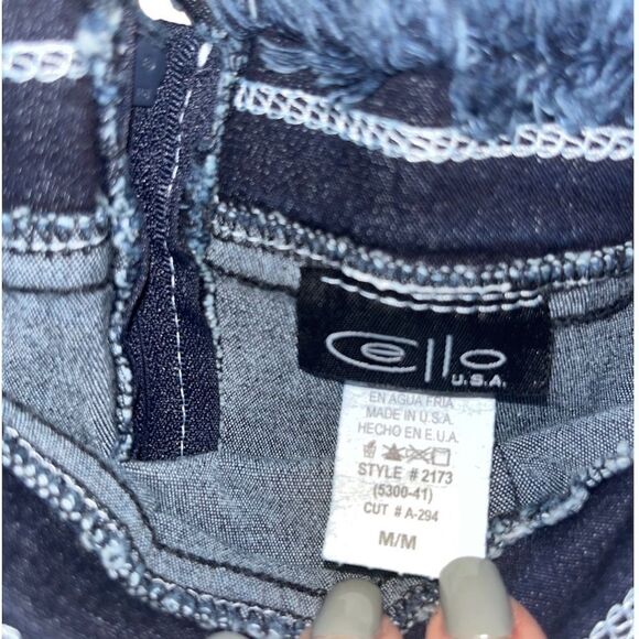 Cello Vintage Jeans Denim Blue Strapless Jumpsuit - Picture 6 of 7